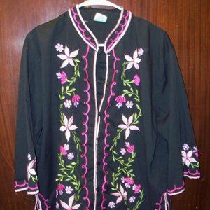 Embroidered Vintage  Kimono Shirt/Jacket